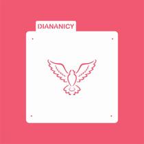 Estêncil Diananicy Nº 341 - Stencil Espírito Santo para Decoração de Bolos e Doces Estêncil Diananicy Nº 341 - Stencil Espírito Santo para Decoração de Bolos e Doces