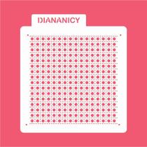 Estêncil Diananicy Nº 391 - Stencil para Bolos e Doces com Bolotas Stitch
