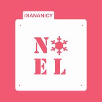 Estêncil Diananicy Nº 395 - Stencil Noel para Decoração de Bolos e Doces Estêncil Diananicy Nº 395 - Stencil Noel para Decoração de Bolos e Doces