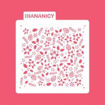 Estêncil Diananicy Nº 397 - Stencil Textura para Decoração de Bolos e Doces