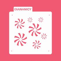 Estêncil Diananicy Nº 398 - Stencil para Decoração de Bolos e Doces Estêncil Diananicy Nº 398 - Stencil para Decoração de Bolos e Doces