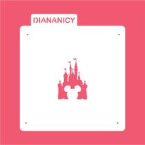 Estêncil Diananicy Nº 408 - Stencil Castelo Mickey Disney para Confeitaria Estêncil Diananicy Nº 408 - Stencil Castelo Mickey Disney para Confeitaria