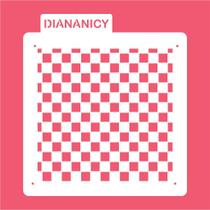 Estêncil Diananicy Nº 418 - Stencil Xadrez Piquenique Futebol para Artesanato Estêncil Diananicy Nº 418 - Stencil Xadrez Piquenique Futebol para Artesanato