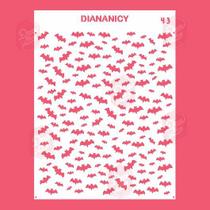 Estêncil Diananicy Nº 43 - Stencil para Confeitaria Reutilizável e Lavável - Ideal para Bolos e Doces Estêncil Diananicy Nº 43 - Stencil para Confeitaria Reutilizável e Lavável - Ideal para Bolos e Doces