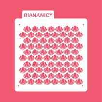 Estêncil Diananicy Nº 437 - Stencil para Conchas e Massas Estêncil Diananicy Nº 437 - Stencil para Conchas e Massas