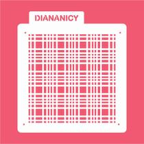 Estêncil Diananicy Nº 453 - Stencil Xadrez Junino para Artesanato Estêncil Diananicy Nº 453 - Stencil Xadrez Junino para Artesanato