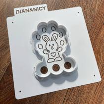 Estêncil Diananicy Nº 461 - Stencil e Cortador para Pintura de Coelho Malabarista - D250250