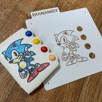 Estêncil Diananicy Nº 466 - Stencil para Pintura Sonic Corpinho