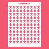 Estêncil Diananicy Nº 71 - Stencil GINGER ÁRVORE para Decoração de Bolos e Doces Estêncil Diananicy Nº 71 - Stencil GINGER ÁRVORE para Decoração de Bolos e Doces