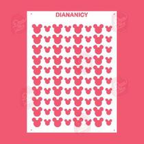 Estêncil Diananicy Nº 72 - Stencil para Decoração de Bolos e Doces com Tema Mickey Sprinkles