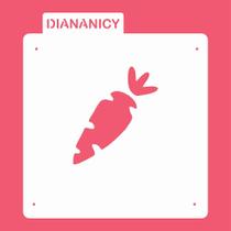 Estêncil Diananicy Nº 97 - Stencil para Decoração de Cenoura