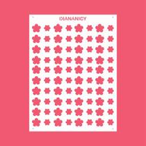 Estêncil Diananicy Nº240 - Stencil para Decoração de Bolos e Doces FLOR SPRINKLES Estêncil Diananicy Nº240 - Stencil para Decoração de Bolos e Doces FLOR SPRINKLES