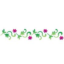 Estencil Opa Folhas e Flores 1126 6x30cm