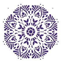 Estencil Opa Mandala II Camada II 2298 30,5x30,5cm