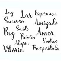 Estencil Opa Palavras Lettering II 3040 20x25cm