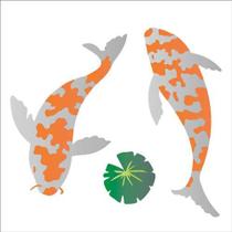 Estencil Opa Peixe 2026 14x14cm