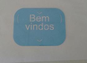 Estêncil P "Bem vindos" - cód. 344 Estêncil P "Bem vindos" - cód. 344