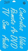 Estêncil palavras G - cód. 269