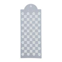 Estêncil para Decorar e Confeitar Bolo Biscoito Pasta Americana com Estampa Floral ST39-04 39x15cm Estêncil para Decorar e Confeitar Bolo Biscoito Pasta Americana com Estampa Floral ST39-04 39x15cm