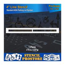 Estêncil para Pavimento Estêncil ProStore Linha de 4" Grau Profissional Estêncil para Pavimento Estêncil ProStore Linha de 4" Grau Profissional