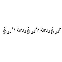 Estêncil para Pintura Simples 4x30 Notas Musicais II OPA230 - Opa - OPA Estêncil para Pintura Simples 4x30 Notas Musicais II OPA230 - Opa - OPA
