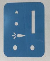 Estêncil Páscoa do coelho placa quadrada - cód. 380 Estêncil Páscoa do coelho placa quadrada - cód. 380