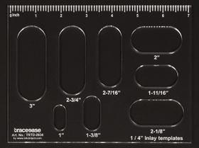 Estêncil Retangular com 8 Moldes Geométricos Ovais 18x46 cm, Régua DIY, Espessura 3mm - Traceease Estêncil Retangular com 8 Moldes Geométricos Ovais 18x46 cm, Régua DIY, Espessura 3mm - Traceease