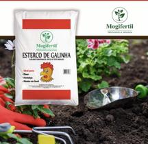 Esterco de galinha substrato adubo orgânico 5 KG Mogifertil Esterco de galinha substrato adubo orgânico 5 KG Mogifertil