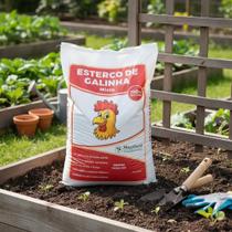 Esterco de galinha substrato adubo orgânico 5 KG Mogifertil Esterco de galinha substrato adubo orgânico 5 KG Mogifertil