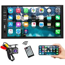 Estéreo Automotivo Double Din com Bluetooth 5.1 e Mirror Link