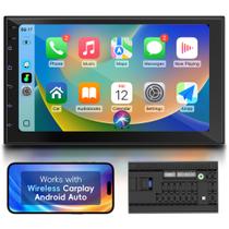 Estéreo Automotivo Haudio 7" Double Din com CarPlay e Android Wireless Estéreo Automotivo Haudio 7" Double Din com CarPlay e Android Wireless