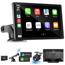 Estéreo Automotivo HAUXIY 9" com CarPlay Wireless e Câmera de Painel 4K Estéreo Automotivo HAUXIY 9" com CarPlay Wireless e Câmera de Painel 4K