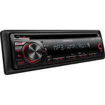 Estéreo automotivo Kenwood Single DIN com Bluetooth, CD, USB e AUX