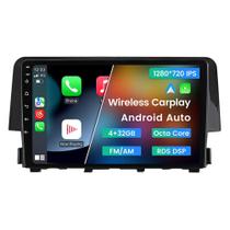 Estéreo de carro Biorunn Android 13 de 9 polegadas para Honda Civic 2016-2021
