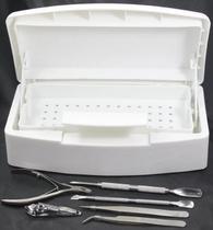 Esterilizador Bandeja Portátil Limpa Esterilização Manicure Esterilizador Bandeja Portátil Limpa Esterilização Manicure