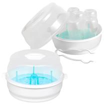 Esterilizador De Mamadeira Para Micro-ondas A Vapor Esteriliza Em 2 Minutos Com Pegador Buba