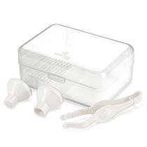 Esterilizador De Mamadeiras Para Microondas Infantil Com Assessórios Inclusos 04 Peças Azul / Rosa / Branco Adoleta