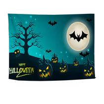 Estética de sala de parede de abóbora de Halloween 150x100cm Estética de sala de parede de abóbora de Halloween 150x100cm