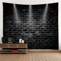 Estética de sala de parede de tijolos de tapeçaria 150x100cm de fibra de poliéster