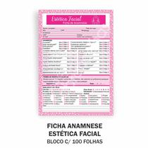 Estética Facial Ficha de Anamnese Bloco Com 100 folhas - SDS