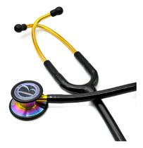 Estetoscopio Adulto e Pediatrico Inox Duplo Bic ES1523 Profissional Preto Rainbow