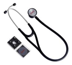 Estetoscópio Duplo Cardiológico Profissional Em Inox Premium Estetoscópio Duplo Cardiológico Profissional Em Inox Premium