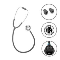 Estetoscópio Duplo Cinza Profissional Com Garantia BIC Estetoscópio Duplo Cinza Profissional Com Garantia BIC