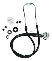Estetoscópio Duplo Premium Preto Kit Completo Adulto Pediatrico