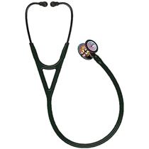 Estetoscópio Littmann Cardiology IV - Preto com Rainbow Alto Polimento e Conector Preto 6240