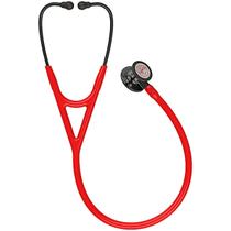 Estetoscópio Littmann Cardiology IV - Vermelho com Smoke Alto Polimento e Conector Preto 6182