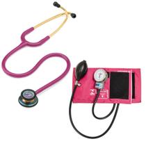 Estetoscópio Littmann Classic lll + Esfigmomanômetro Pamed - Cores Variadas