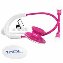 Estetoscópio MDF Instruments Acoustica Lightweight branco/rosa