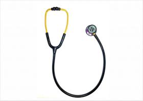 Estetoscópio Profissional Em Inox Duplo Adulto Infantil Black Rainbow Bic