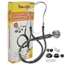 Estetoscópio Rappaport Premium Tubos Duplo Cor Grafite Estetoscópio Rappaport Premium Tubos Duplo Cor Grafite